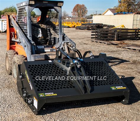 ohio cat skid steer with rockhound attachment|rockhound rake attachment.